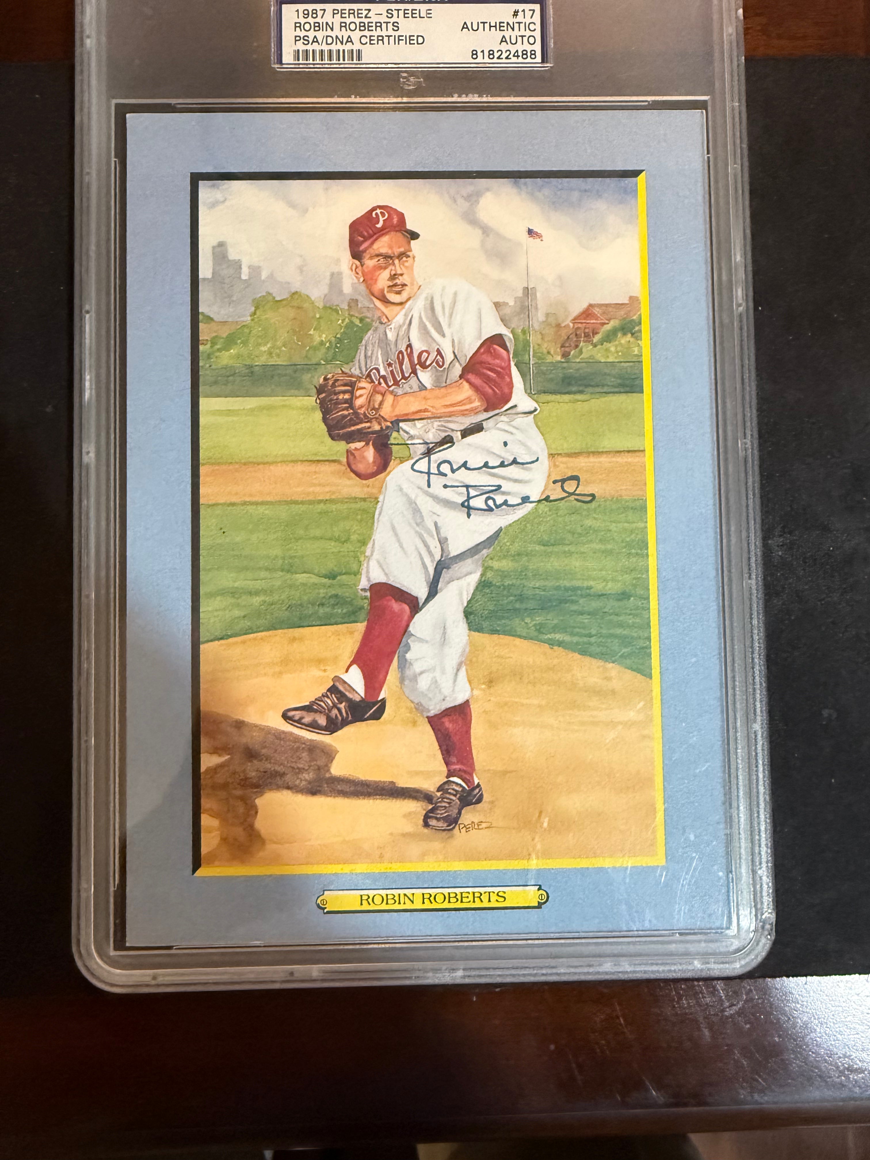 Robin Roberts Signed Perez-Steele Great Moments PSA Authenticated and Encapsulated