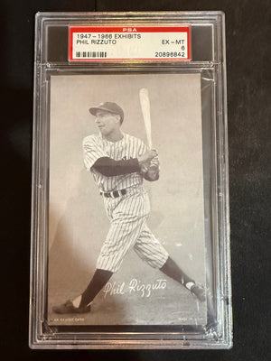 Phil Rizzuto 1947-1966 Exhibits PSA EX-MT 6