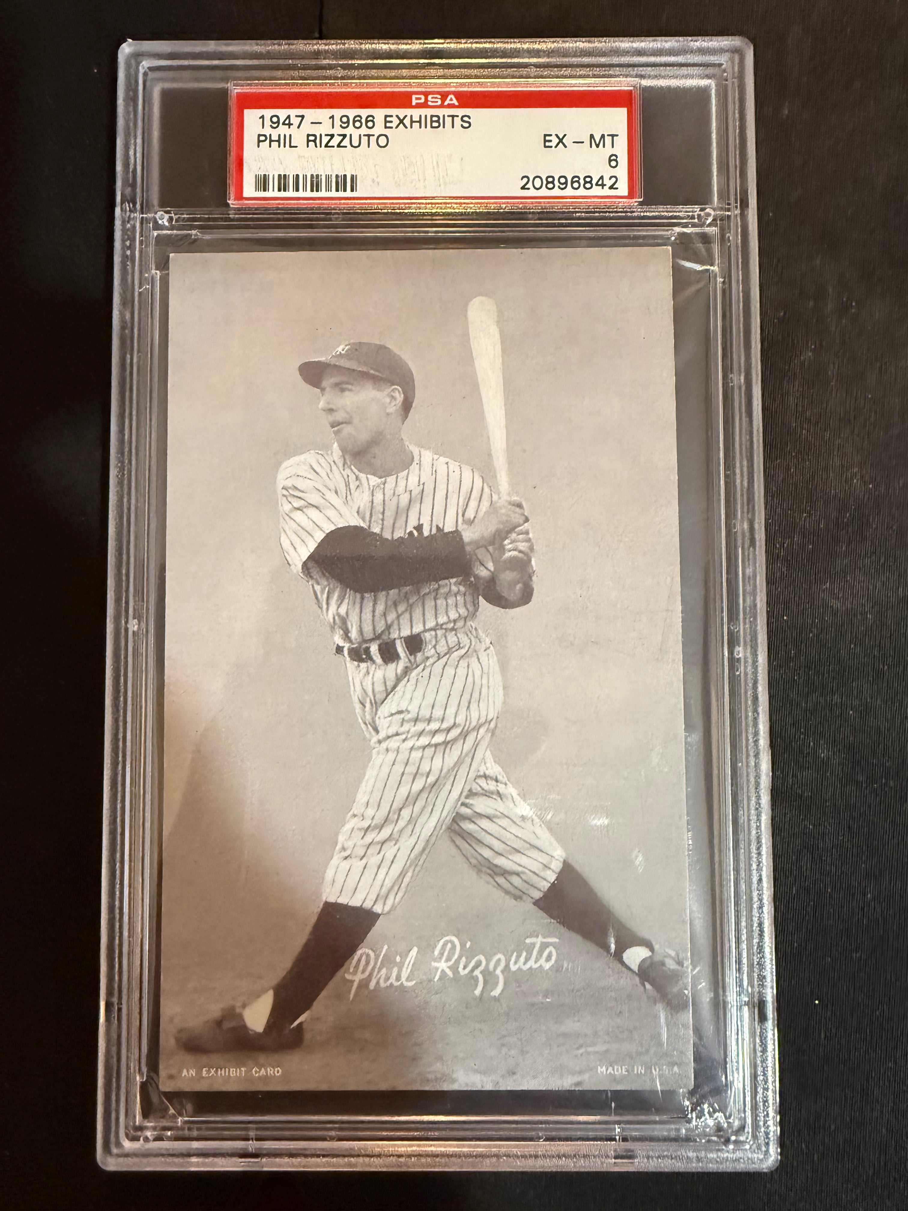 Phil Rizzuto 1947-1966 Exhibits PSA EX-MT 6