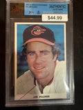 Jim Palmer Signed Baltimore Orioles Postcard JSA Authenticated and Encapsulated