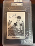 Dick Groat  Pirates Signed Photograph Card PSA Authenticated and Encapsulated
