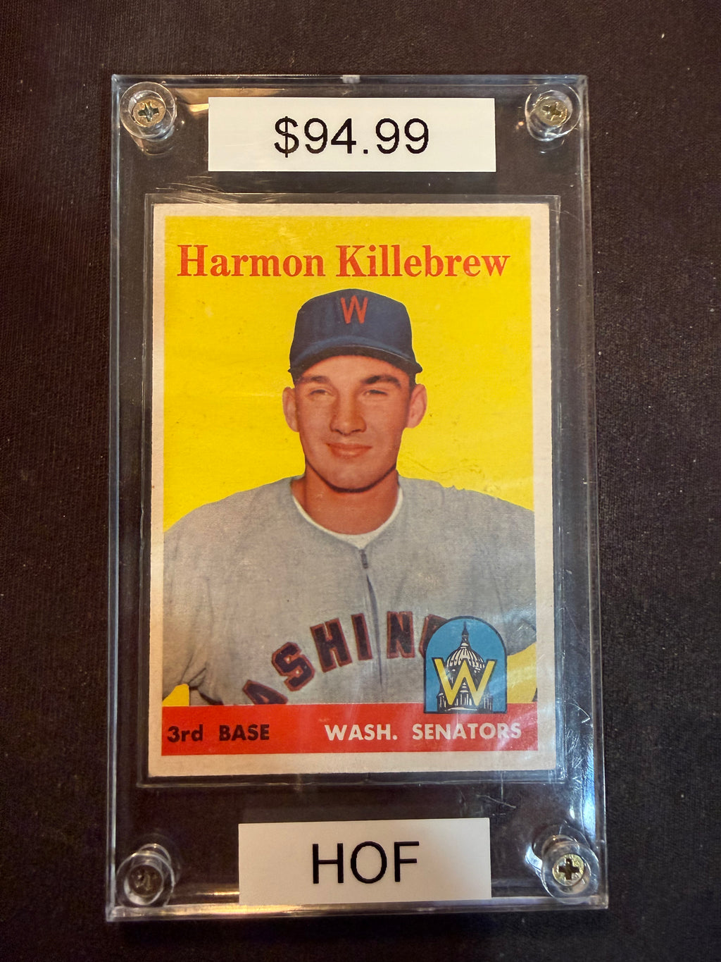 1958 Topps 288 Harmon Killebrew (Nice Card)