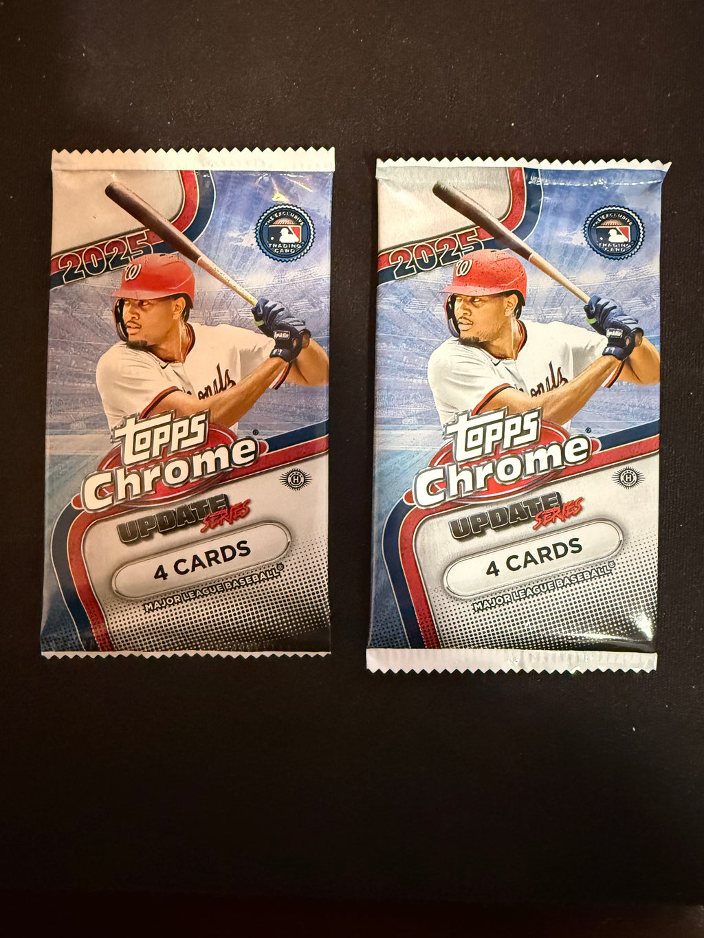 2025 Topps Chrome Update Hobby (Two Packs) (unopened)