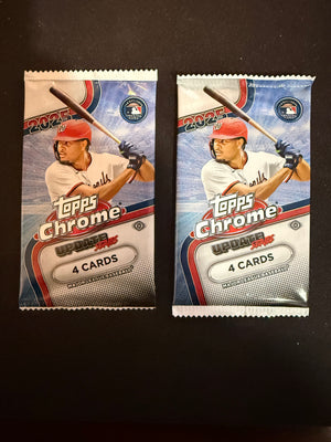 2025 Topps Chrome Update Hobby (Two Packs) (unopened)