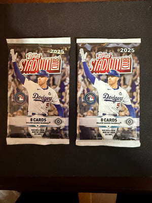 2025 Topps Stadium Club Hobby (Two Packs) (unopened)