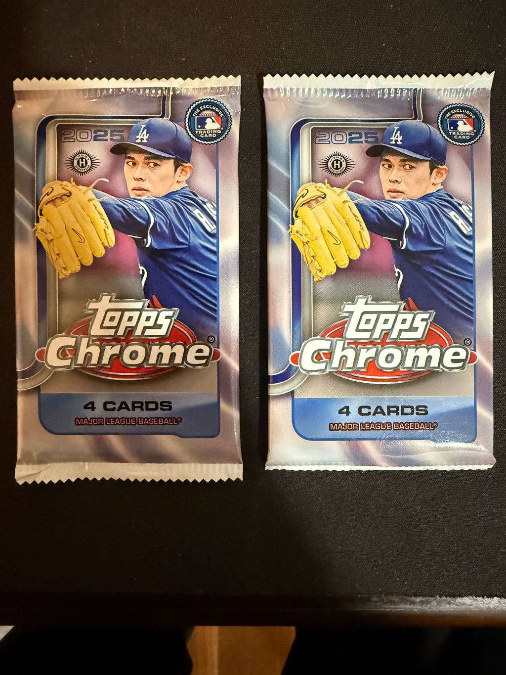 2025 Topps Chrome Hobby (Two Packs) (unopened)