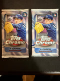 2025 Topps Chrome Hobby (Two Packs) (unopened)