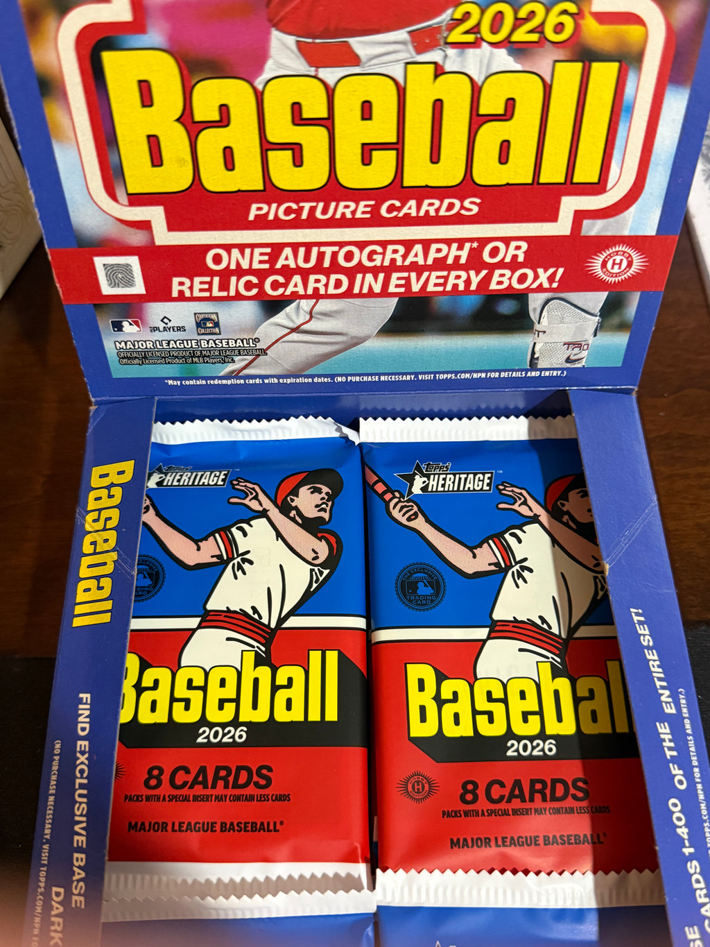 2026 Topps Heritage Hobby (Three Packs) (unopened)