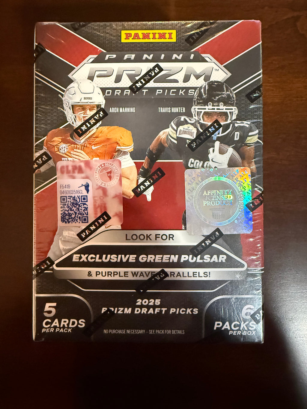 2025 Panini Prizm Draft Football 6 pack Blaster Box (unopened)