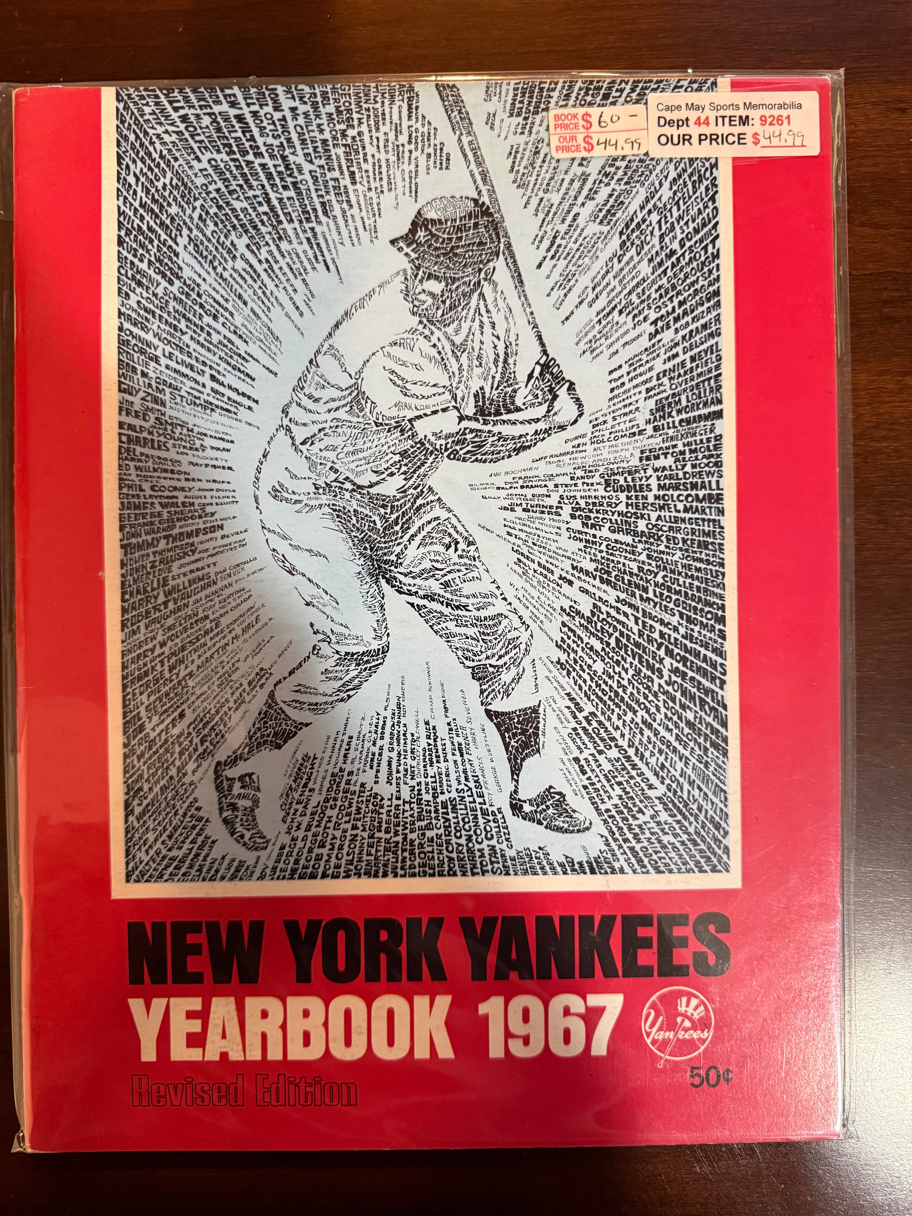 NY Yankees 1967 Yearbook (Very Nice)
