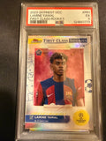 2023-24 Finest First Class Rookies Lamine Yamal PSA 5 EX