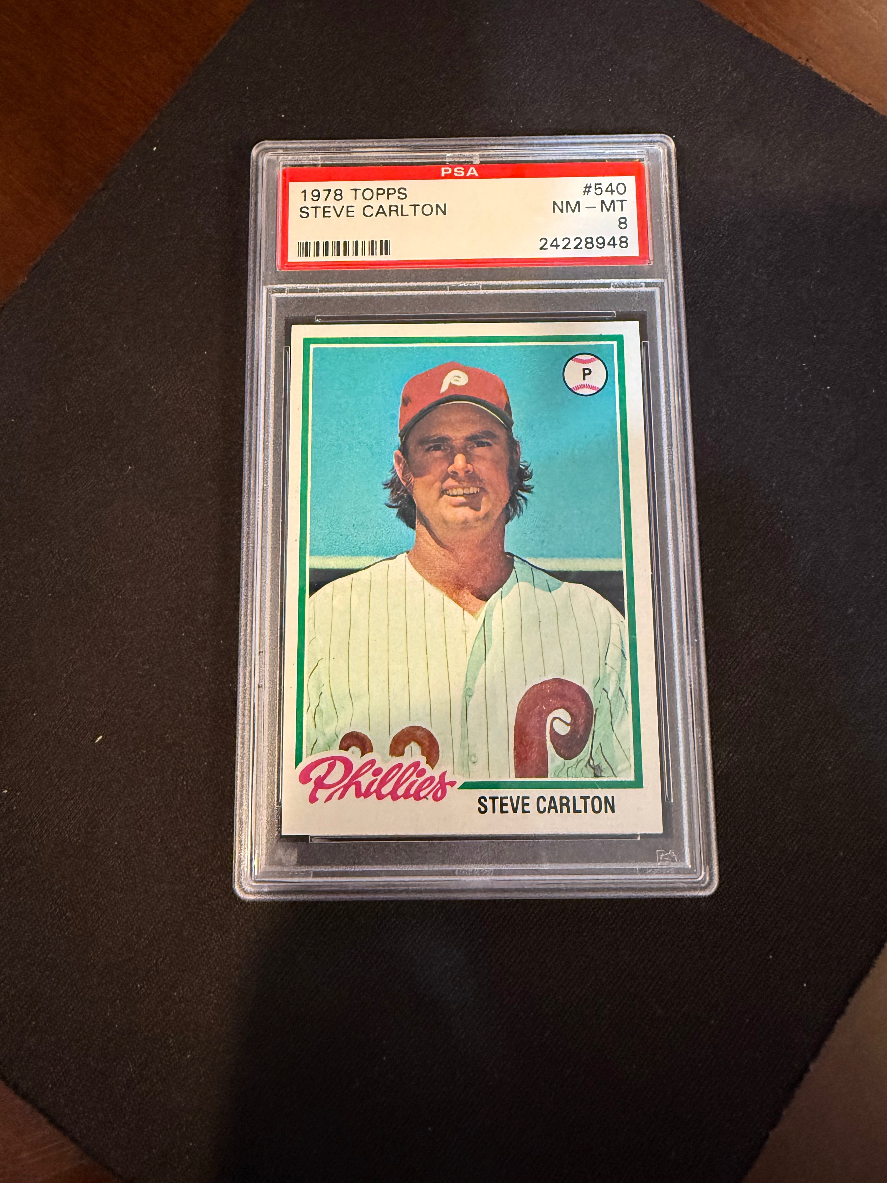 1978 Topps 540 - Steve Carlton (PSA 8 NM-MT) (Phillies)