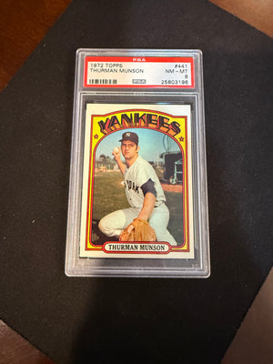 1972 Topps 441 - Thurman Munson (PSA 8 NM-MT Centured Beauty) (Yankees)