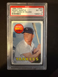 1969 Topps 500 Mickey Mantle name in yellow PSA 6 Nice Card (Yankees)