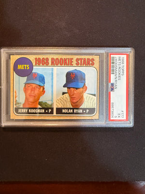 1968 Topps 177 Nolan Ryan Rookie PSA 5 EX Sharp Card (Mets)