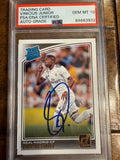 2018 Panini Donruss Vinicius Junior Signed Rookie RC PSA DNA Certified Gem Mt 10
